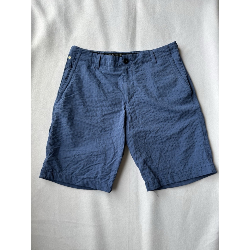 Tommy Bahama Men's Size 30 Hybrid Shorts Blue Seersucker Stretch Swim Board
